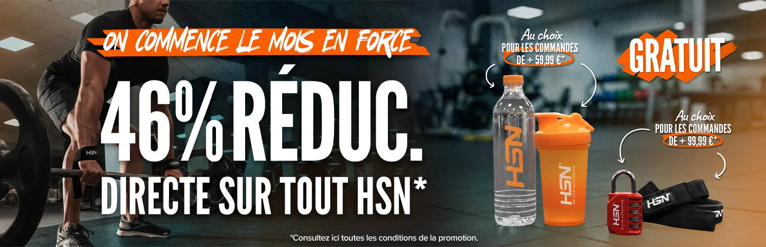 46% de R&eacute;duc. Directe sur Tout HSN