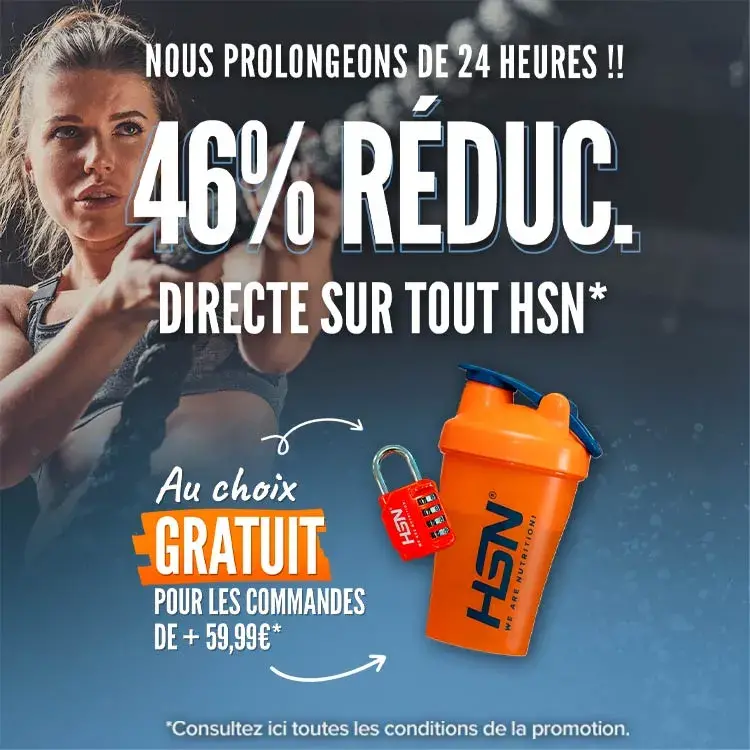 46% de R&eacute;duc. Directe sur Tout HSN