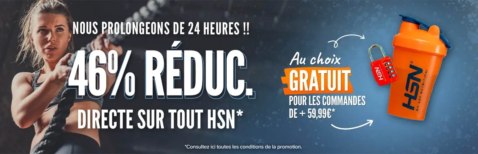 46% de R&eacute;duc. Directe sur Tout HSN