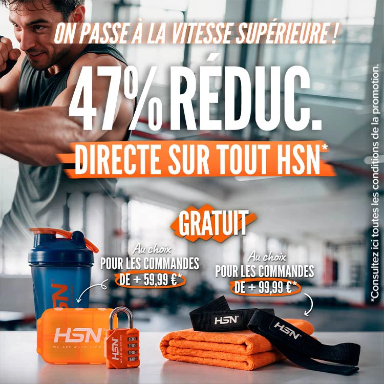 47% de R&eacute;duc. Directe sur Tout HSN