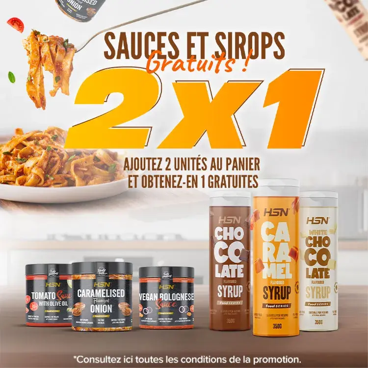 2x1 sur les Sauces et Sirops