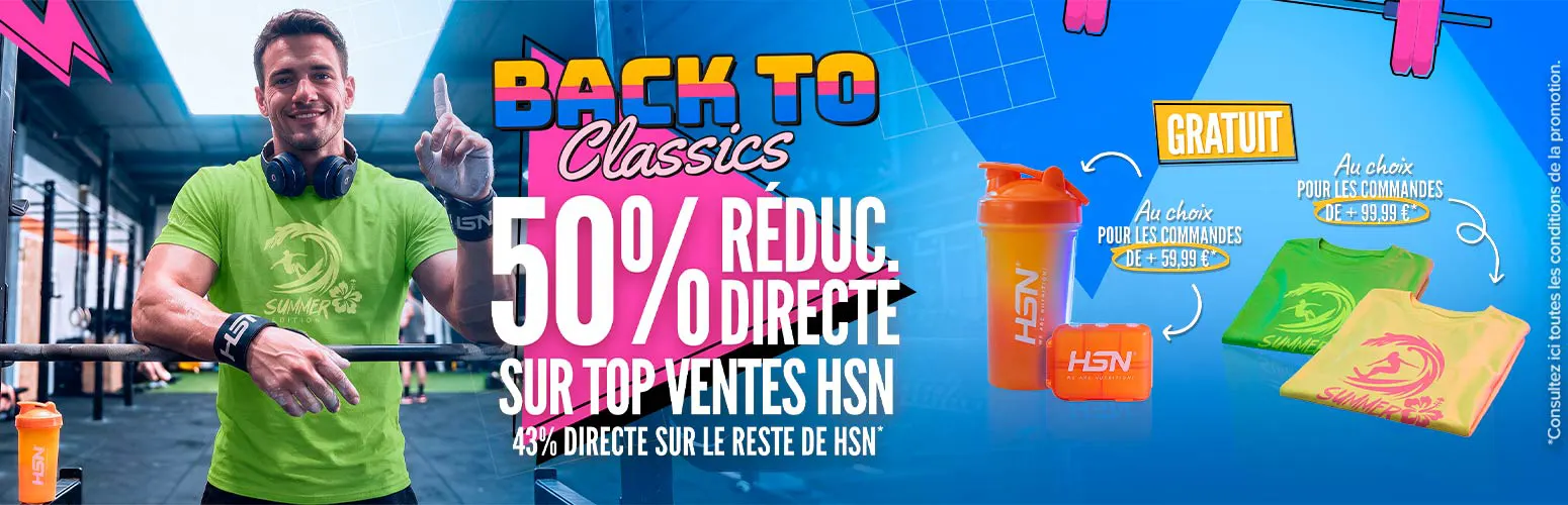 50% R&eacute;duc. Directe sur TOP Ventes HSN