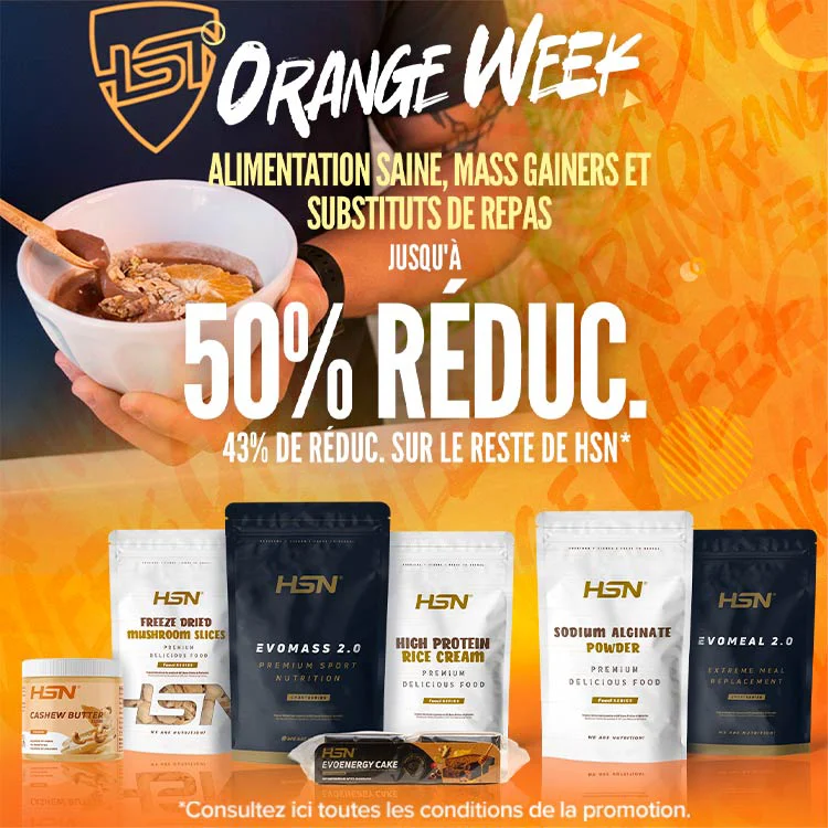 Jusqu'&agrave; 50% de R&eacute;duc. sur Alimentation Saine, Mass Gainers et Substituts de Repas