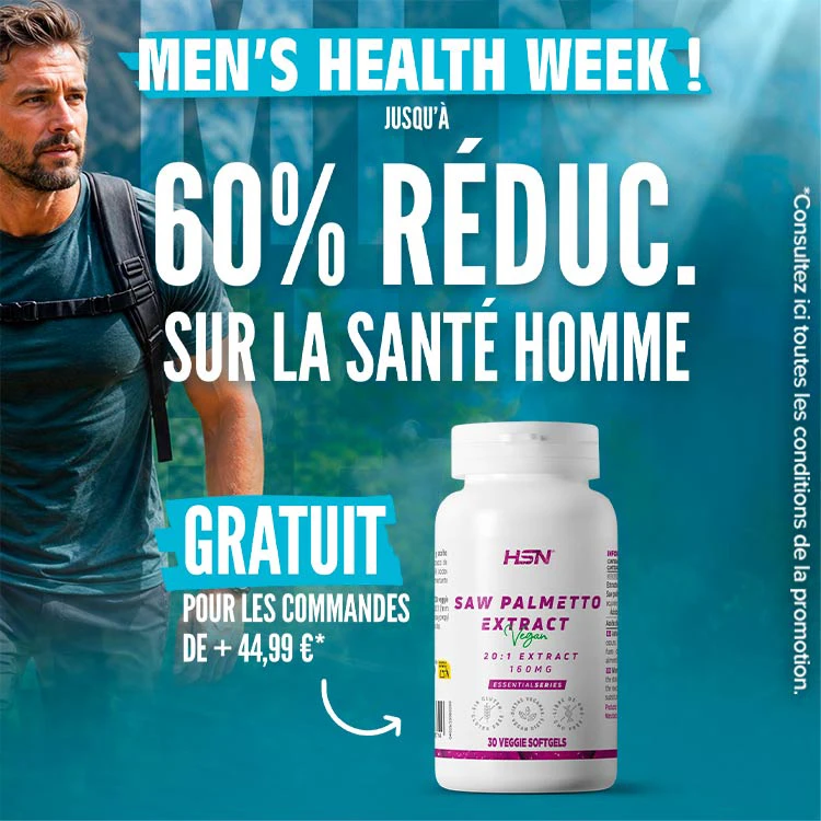 Jusqu'&agrave; 60% de R&eacute;duc. sur la Sant&eacute; Homme