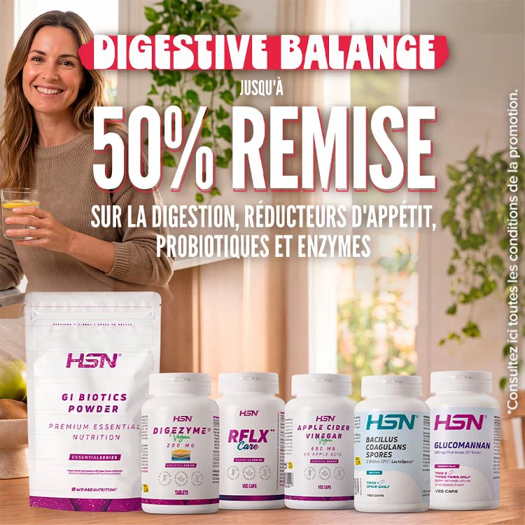 Jusqu'&agrave; 50% R&eacute;duc. sur la Digestion, R&eacute;ducteurs d'app&eacute;tit, Probiotiques et Enzymes