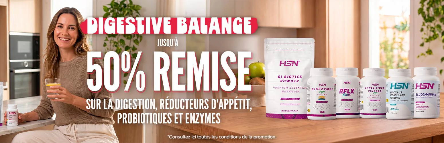 Jusqu'&agrave; 50% R&eacute;duc. sur la Digestion, R&eacute;ducteurs d'app&eacute;tit, Probiotiques et Enzymes