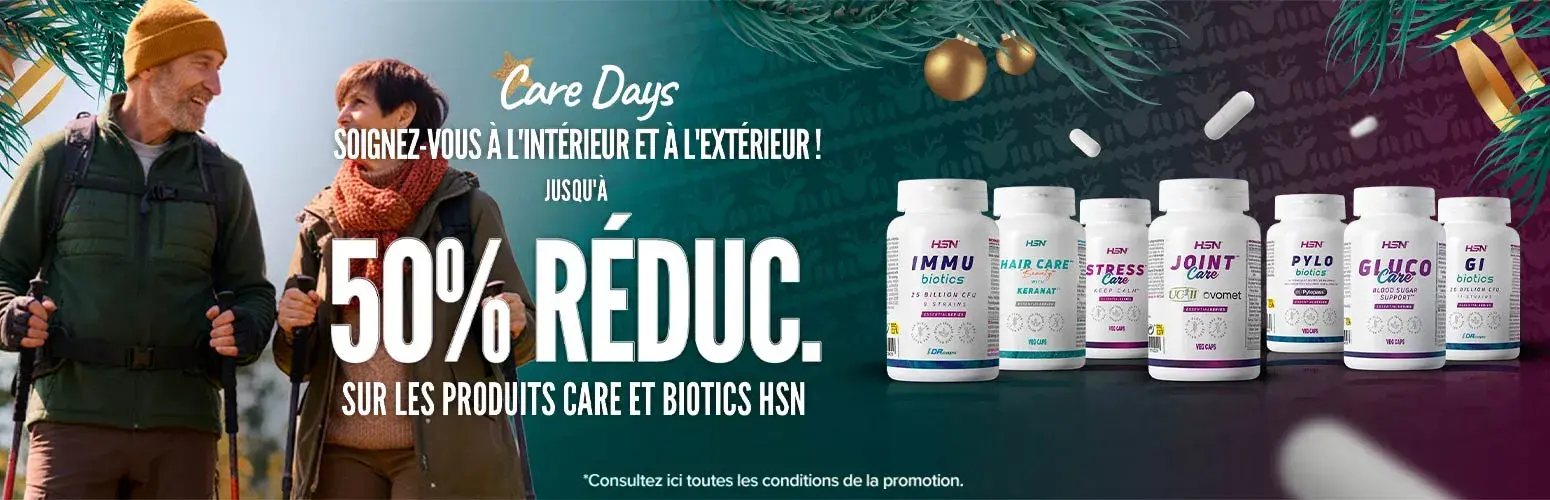 Jusqu'&agrave; 50% de R&eacute;duc. sur les Produits Care et Biotics HSN