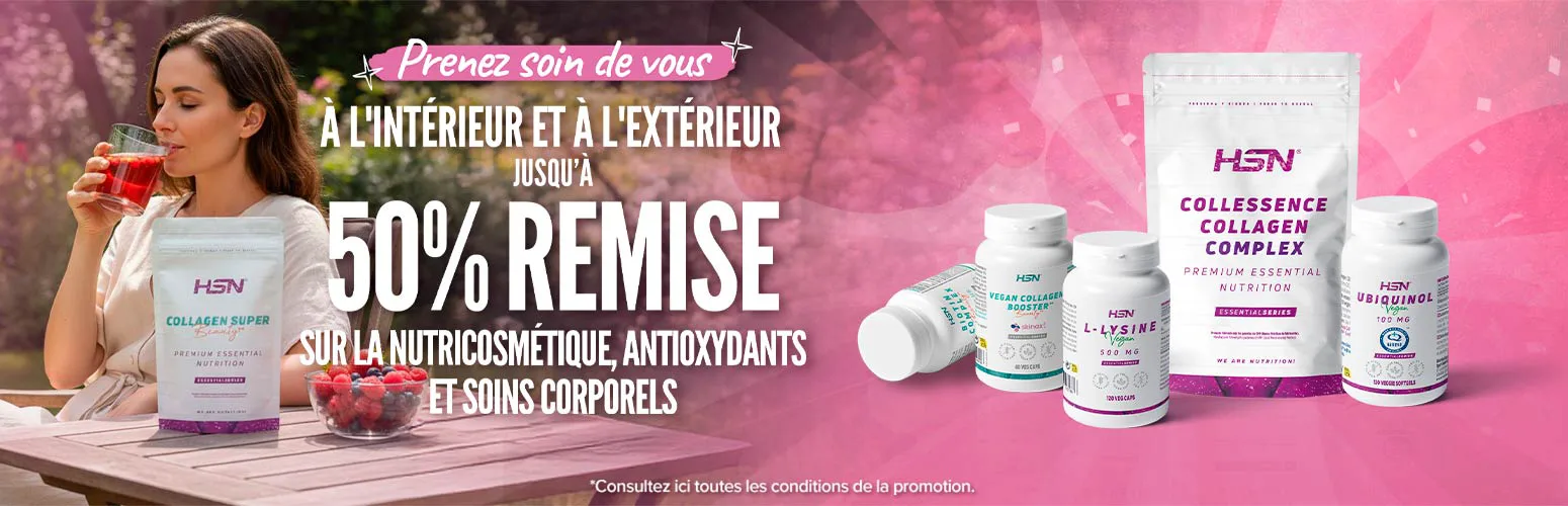 Jusqu'&agrave; 50% de R&eacute;duc. sur la Nutricosm&eacute;tique, Antioxydants et Soins Corporels