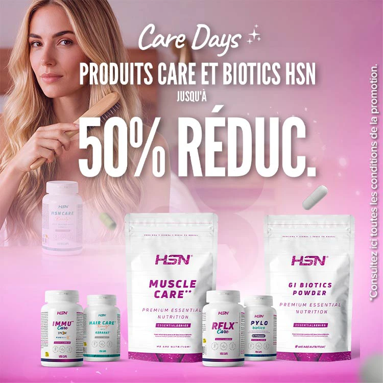 Jusqu'&agrave; 50% de R&eacute;duc. sur les Produits Care et Biotics HSN