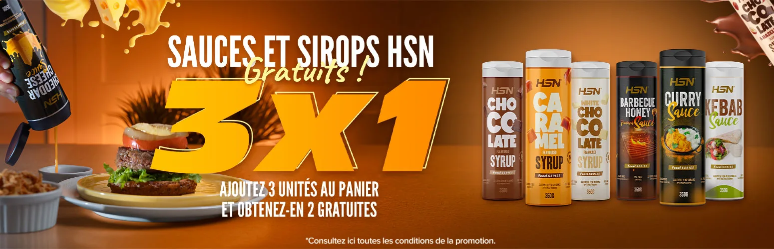3x1 sur les Sauces et Sirops