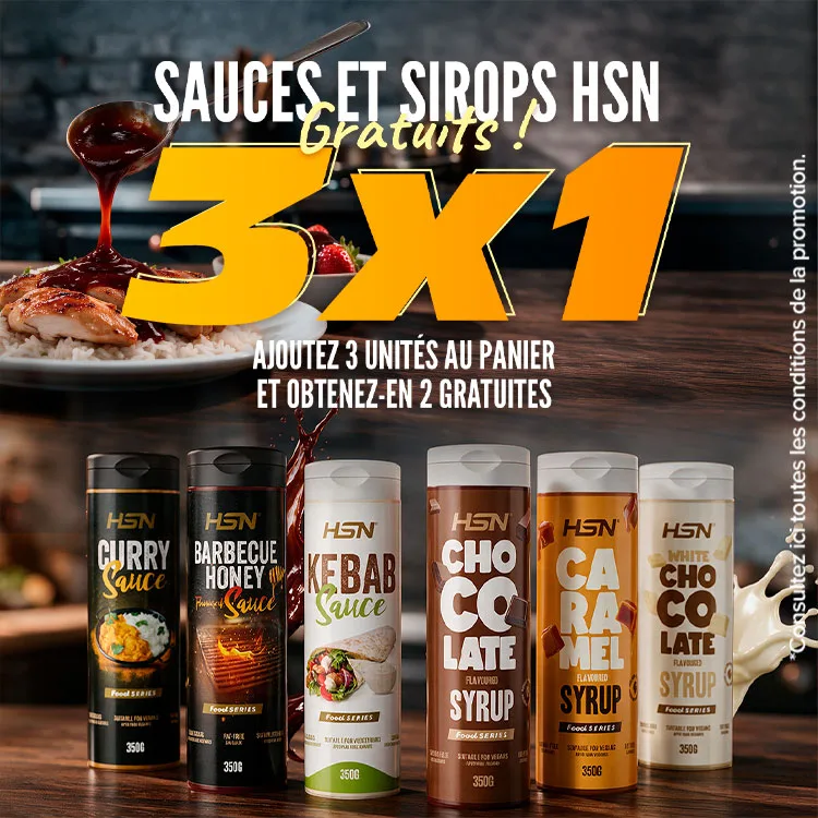 3x1 sur les Sauces et Sirops