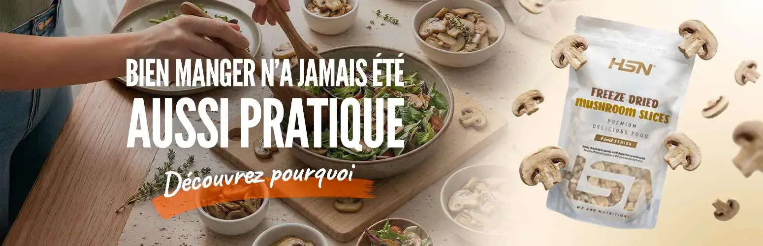 Champignon Liofilis&eacute; en Tranches de HSN