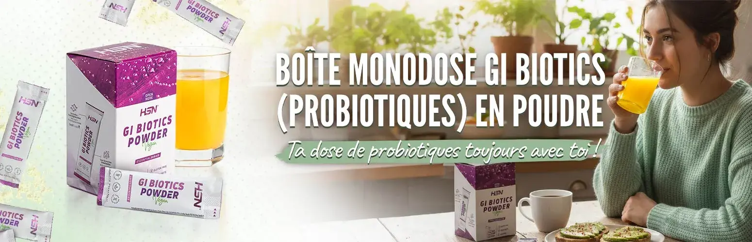 Bo&icirc;te Monodose Stick Gi Biotics (Probiotiques) en Poudre 