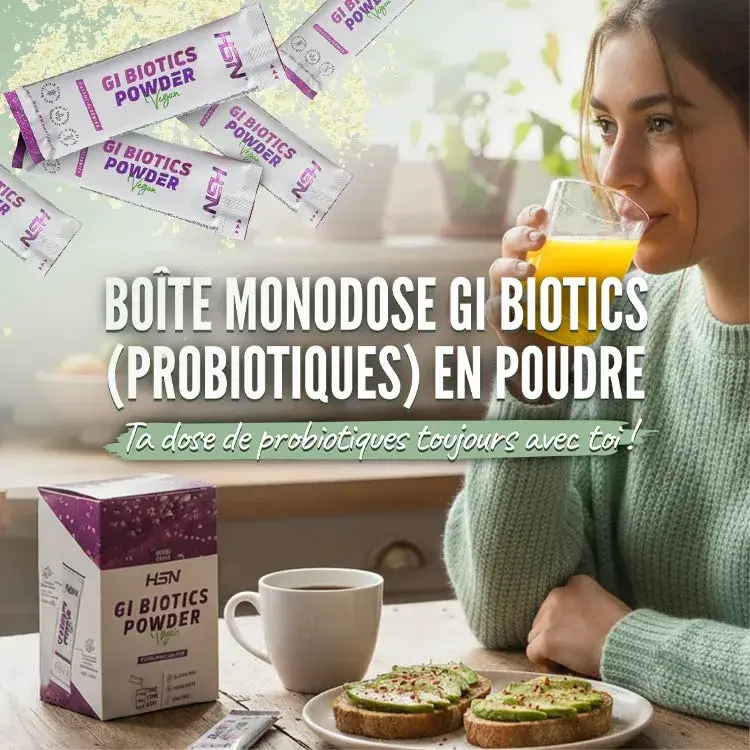Bo&icirc;te Monodose Stick Gi Biotics (Probiotiques) en Poudre 