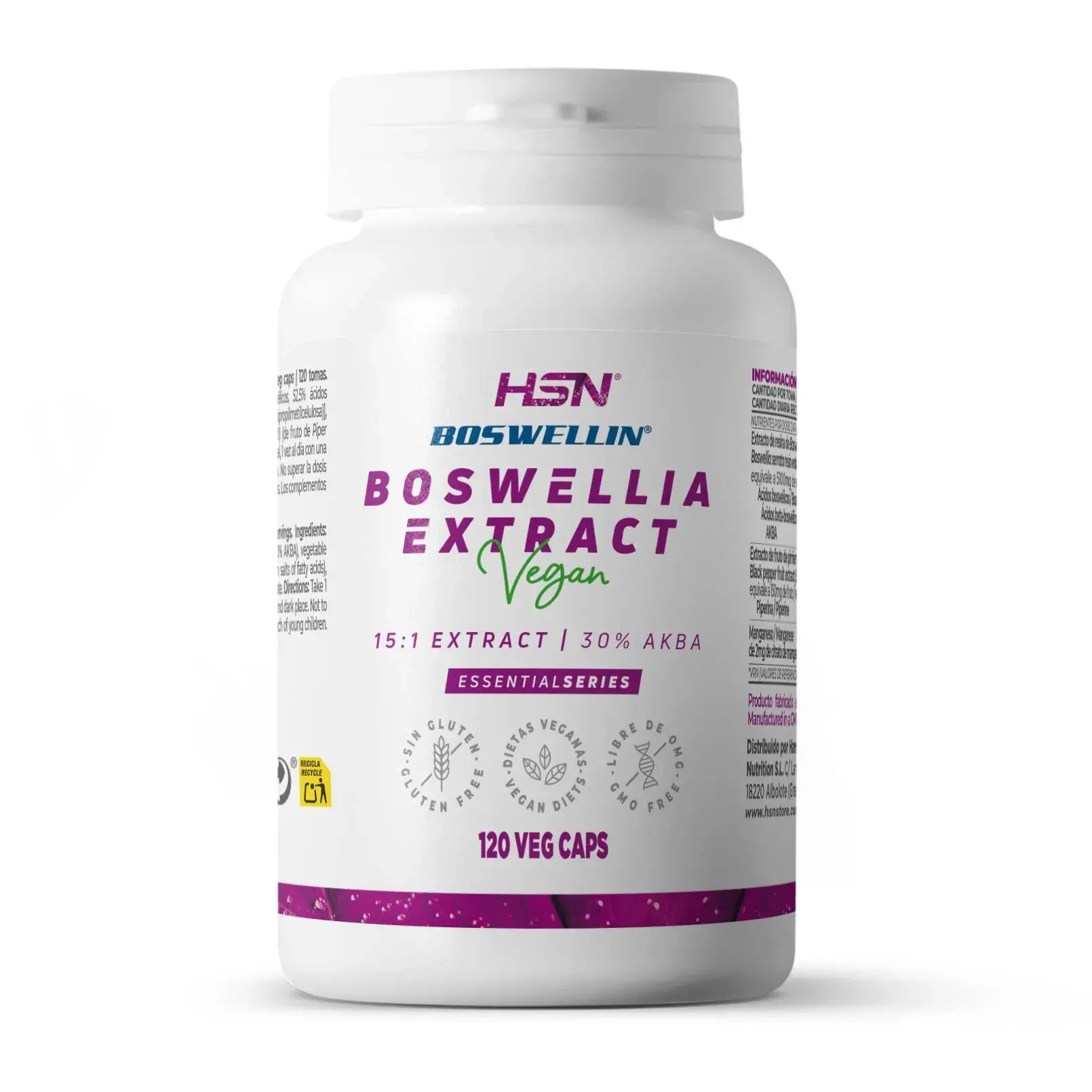 EXTRAIT DE BOSWELLIA SERRATA (15:1) 340mg (Boswellin®) - 120 veg caps
