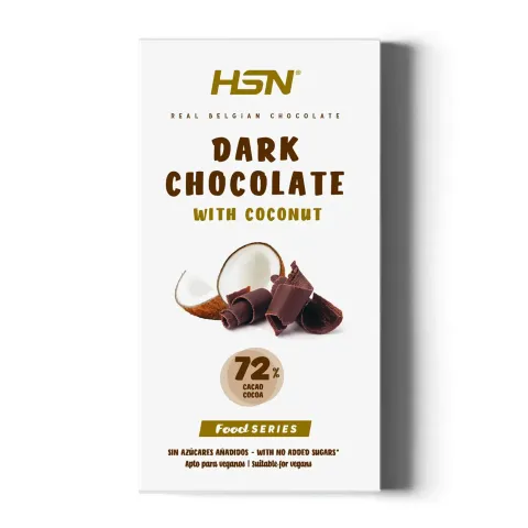 TABLETTE DE CHOCOLAT NOIR ET NOIX DE COCO SANS SUCRE AJOUT&Eacute; - 100g