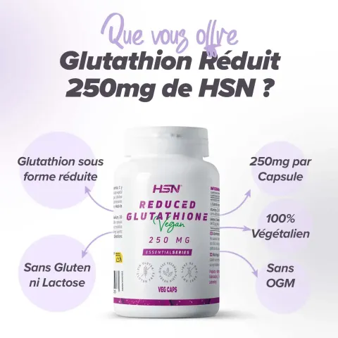 Glutathion réduit 250mg avec Vitamine C et Sélénium