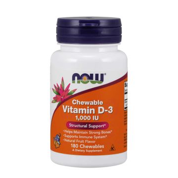VITAMINE D3 1000IU - 180 comprimés à croquer