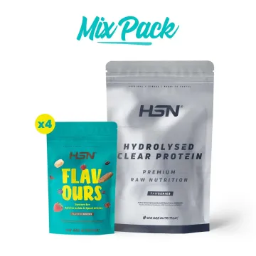 ISOLAT DE PROTÉINE HYDROLYSÉE DE CLEAR WHEY + AROMATISANTES - MIX PACK