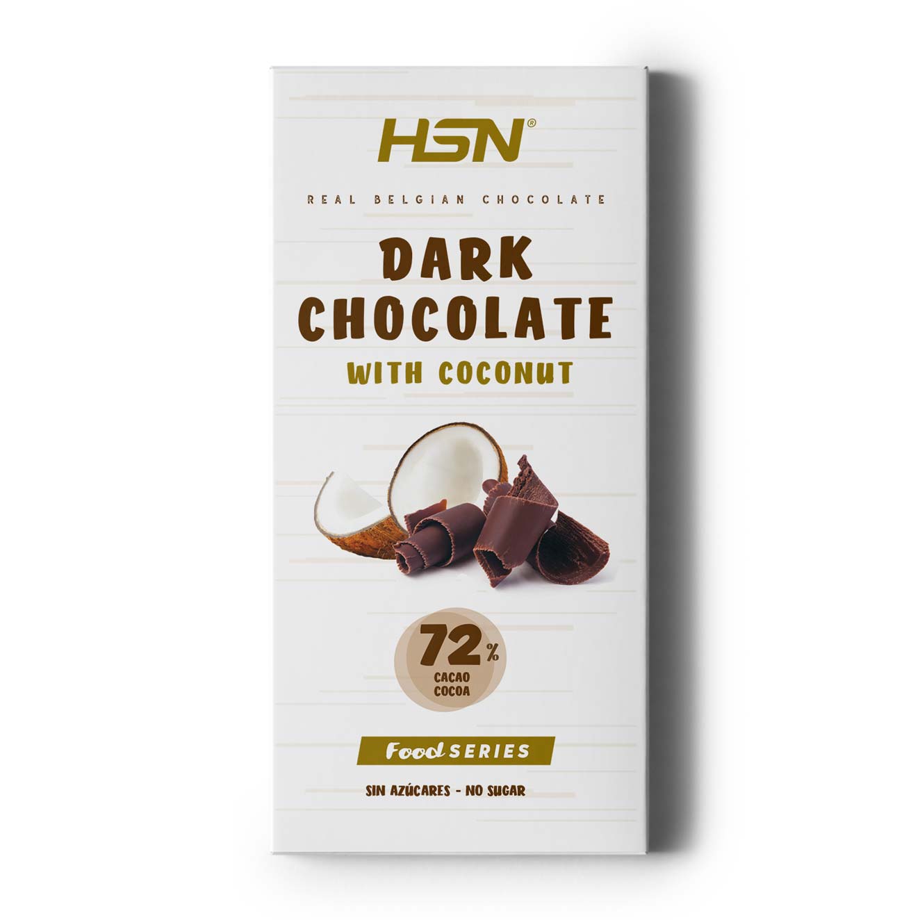 TABLETTE DE CHOCOLAT NOIR ET NOIX DE COCO SANS SUCRE AJOUTÉ - 100g