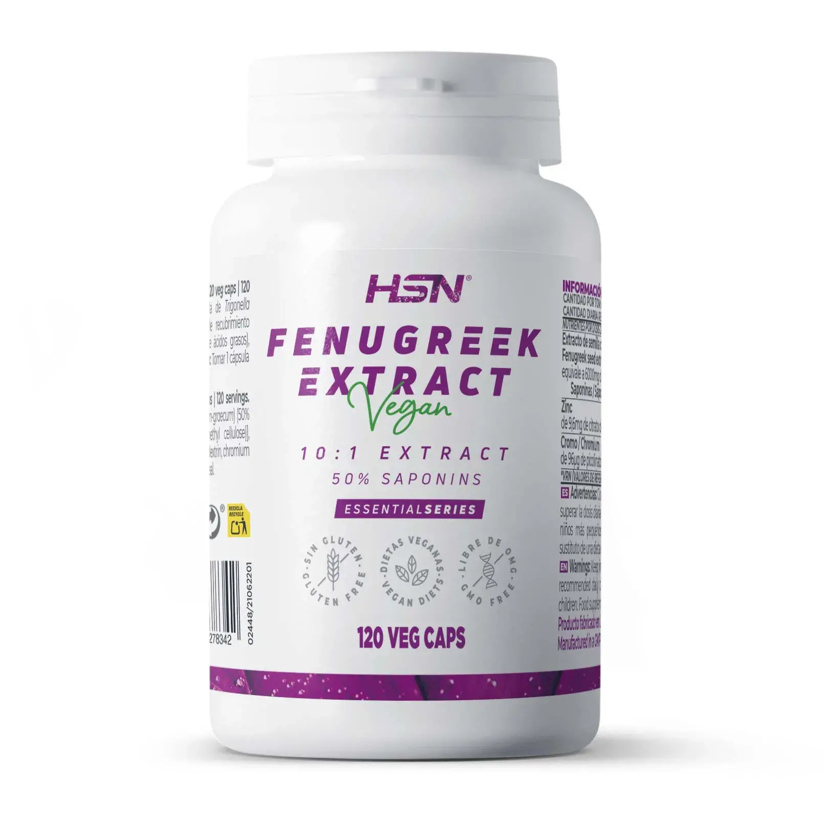 EXTRAIT DE FENUGREC (10:1) 600mg - 120 veg caps
