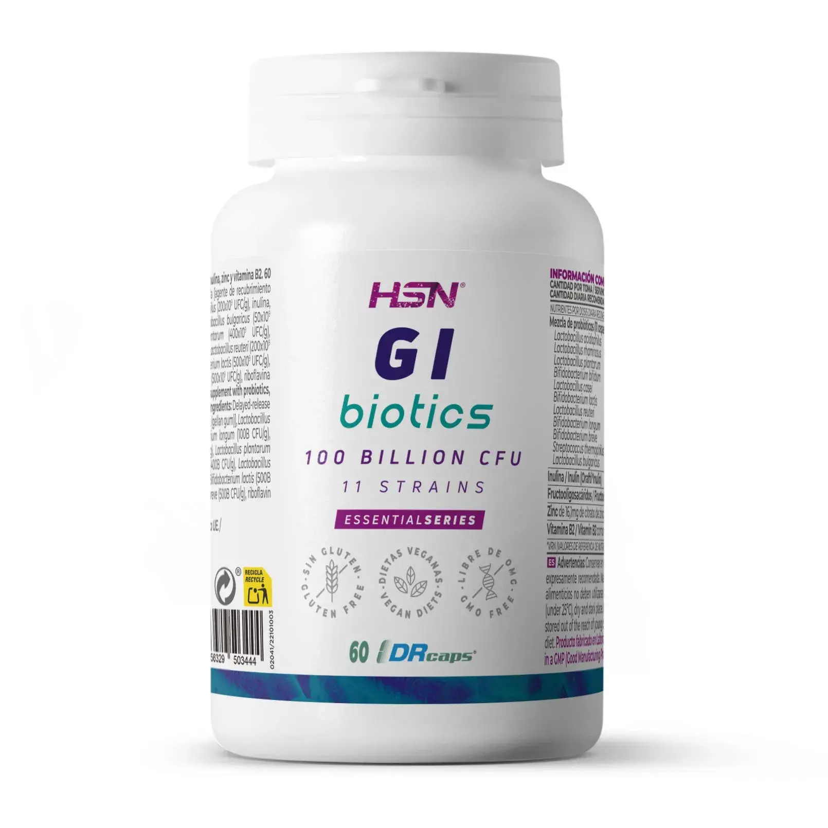 GI BIOTICS (PROBIOTIQUES) 100B UFC 60 veg caps