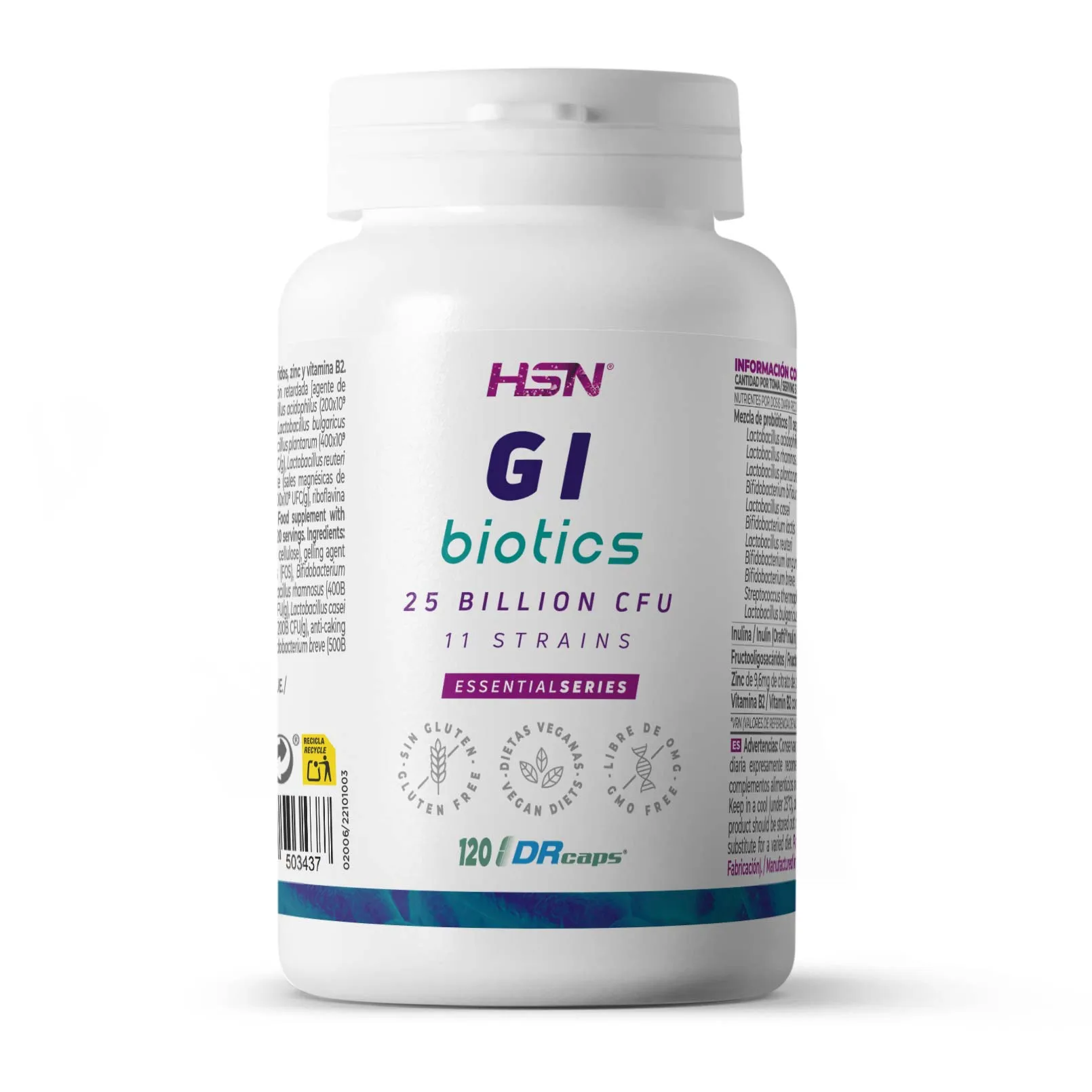 GI BIOTICS (PROBIOTIQUES) 25B UFC - 120 veg caps