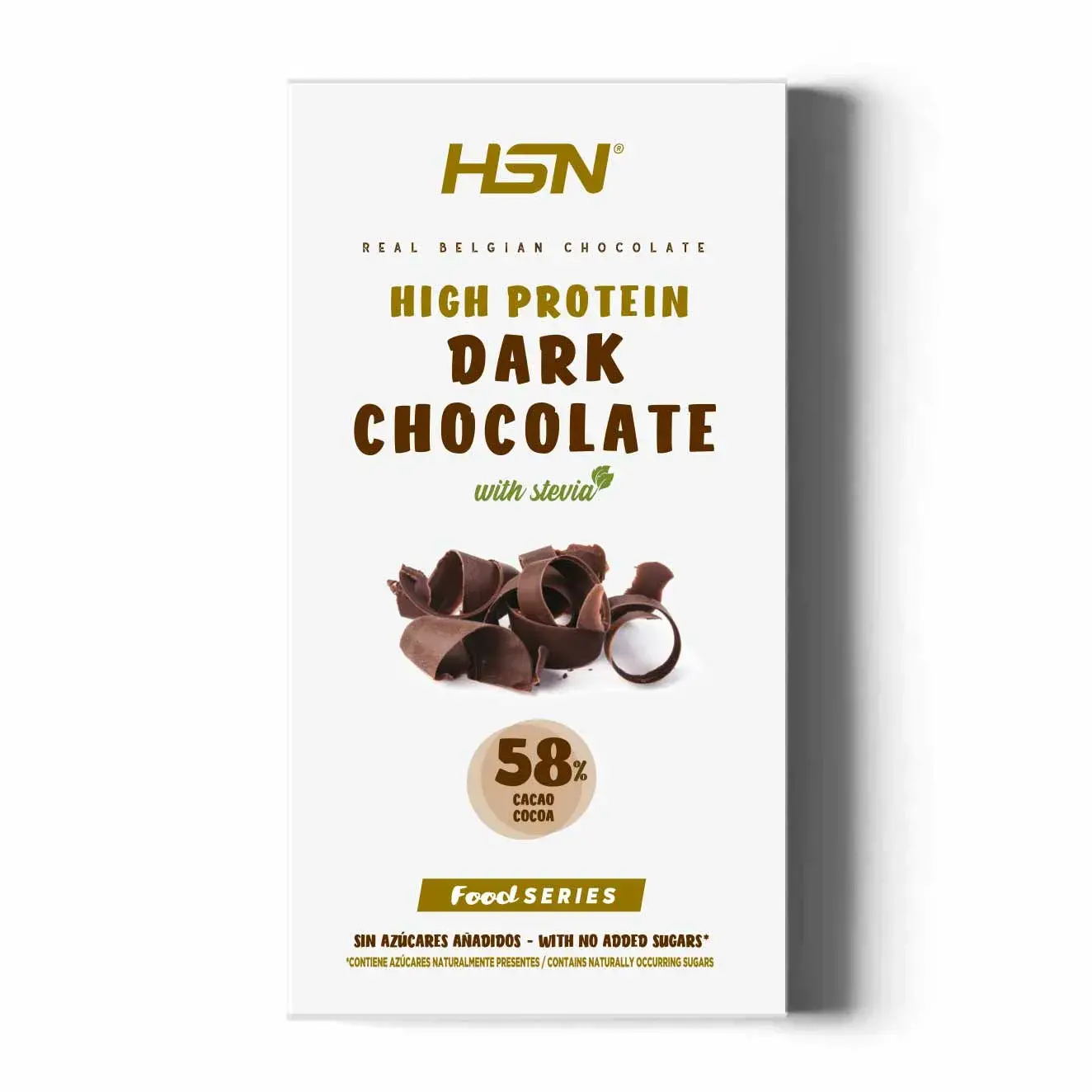 TABLETTE DE CHOCOLAT NOIR HYPERPROTÉINÉ ET STÉVIA (SANS SUCRE) - 100g