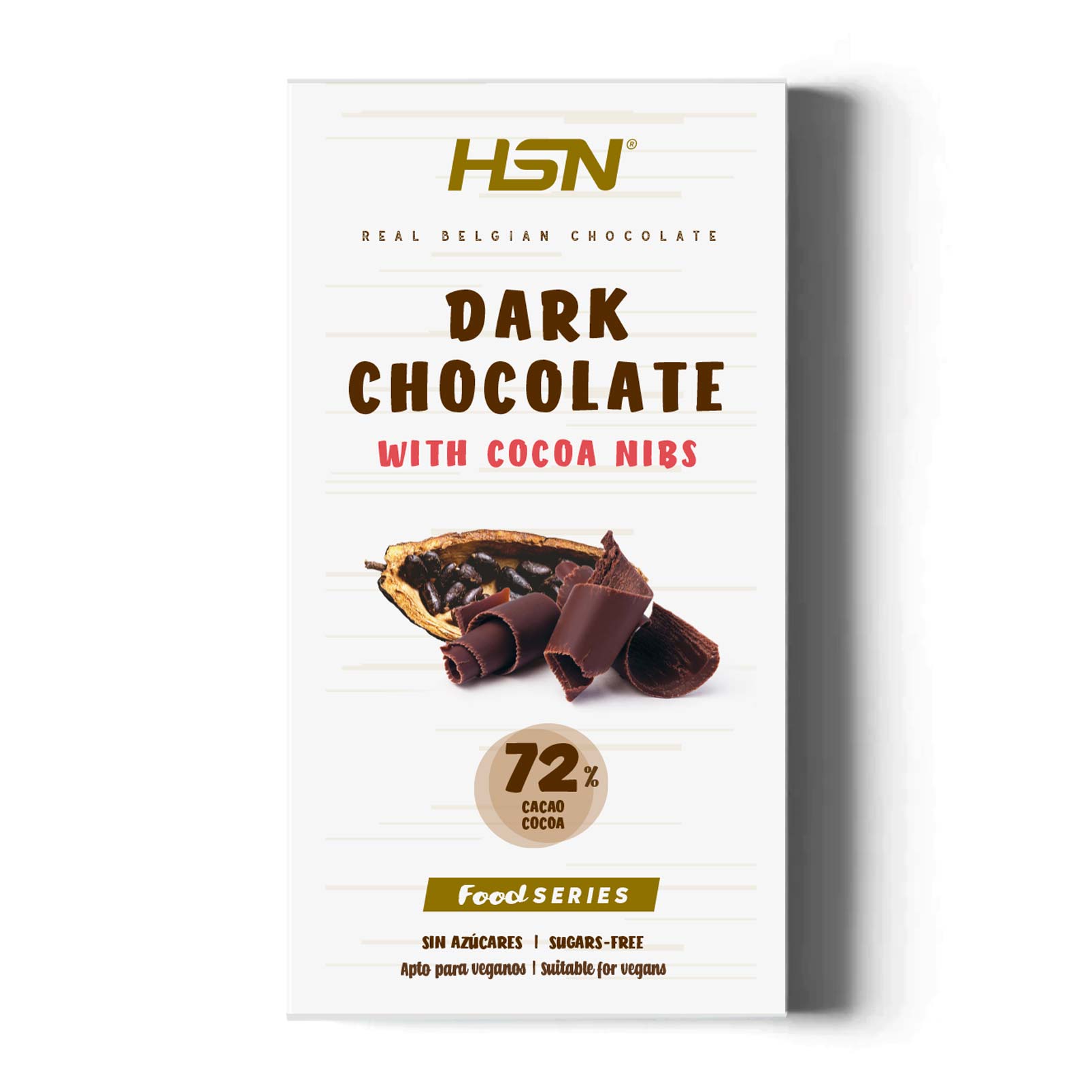 TABLETTE DE CHOCOLAT NOIR SANS SUCRE - 100g