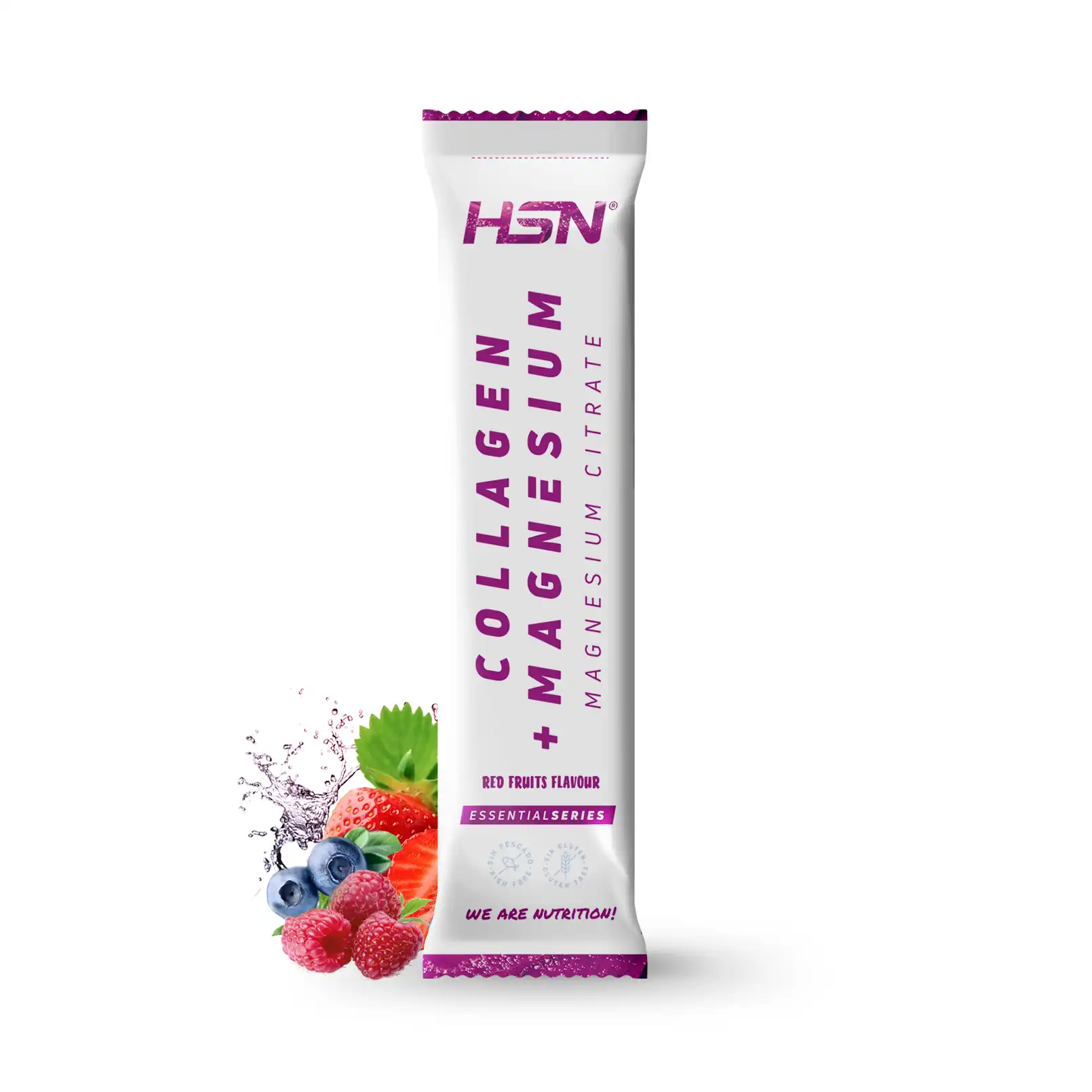 MONODOSE STICK COLLAGÈNE HYDROLYSÉ + MAGNÉSIUM 2.0 EN POUDRE 10g FRUITS ROUGES