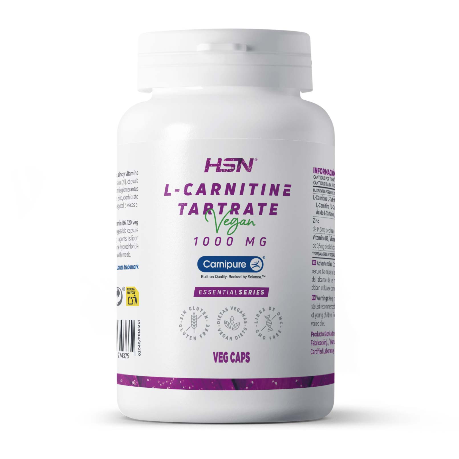 L-carnitine Tartrate Carnipure de 1000 mg