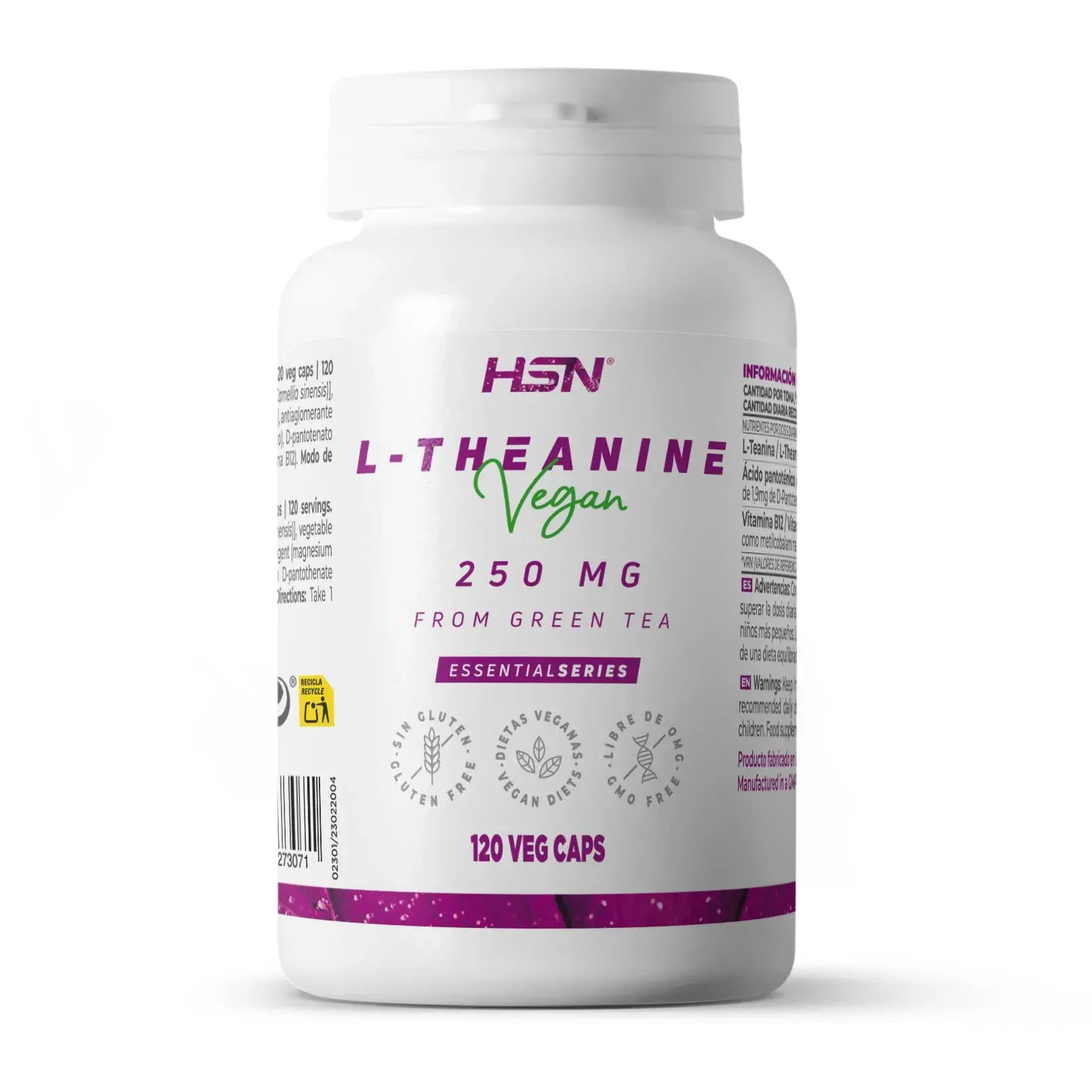 L-THÉANINE 250mg - 120 veg caps