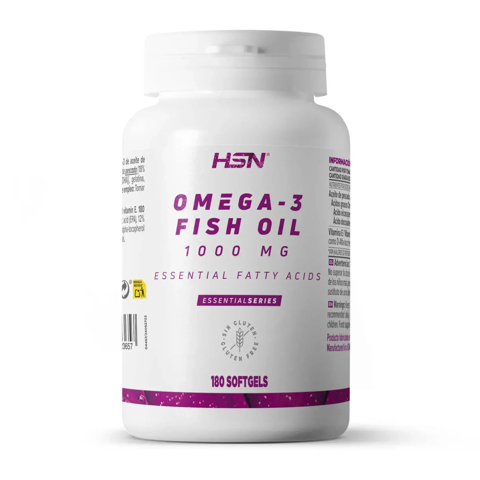 OMÉGA-3 HUILE DE POISSON 1000mg - 180 softgels