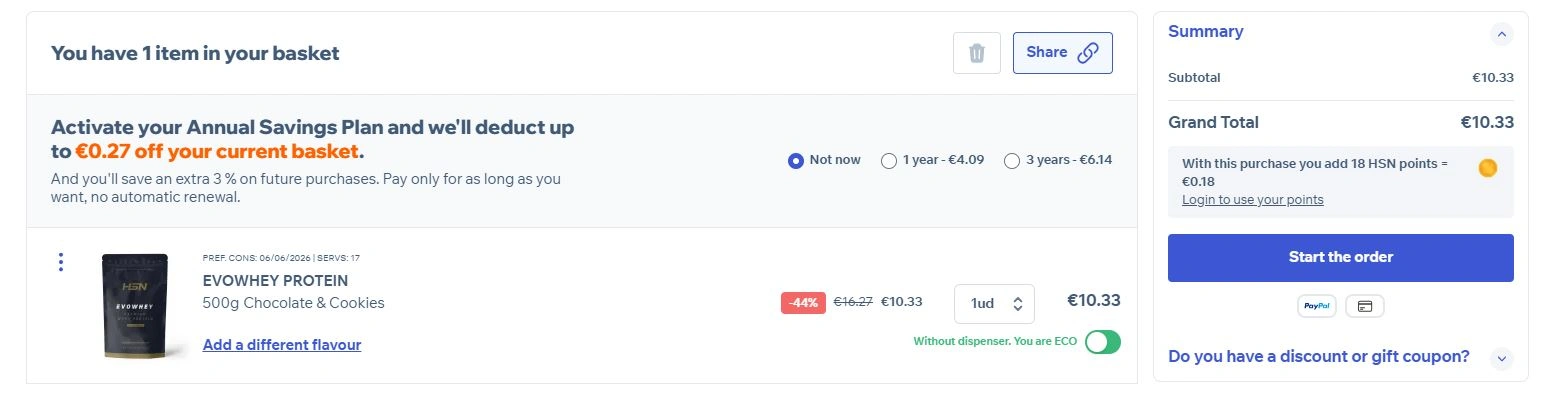 Ajoutez un produit au panier