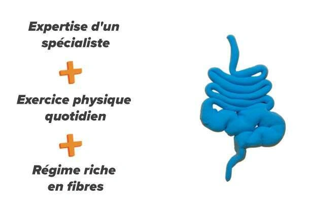 Prendre des produits pour le transit intestinal