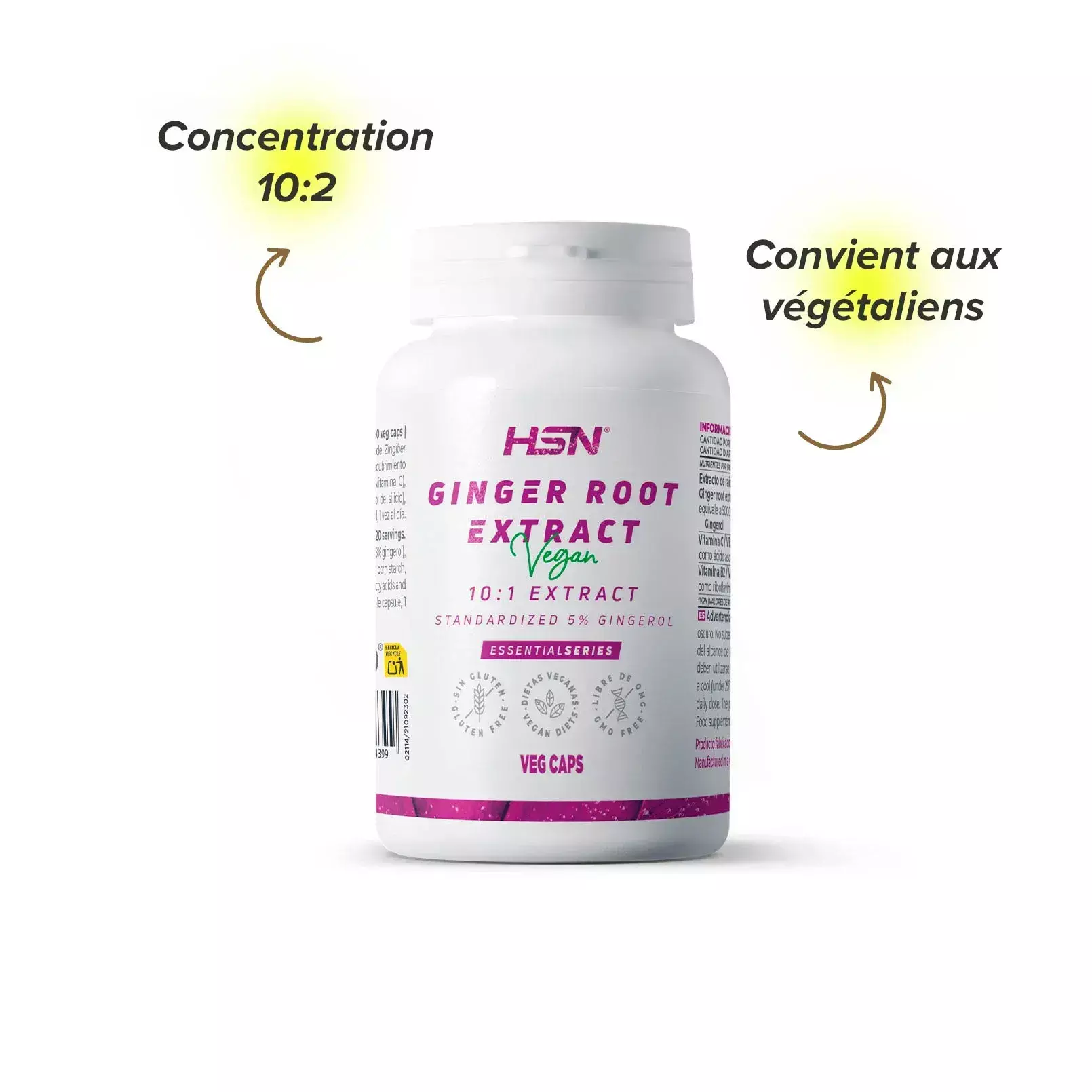 Caract&eacute;ristiques du gingembre de chez HSN