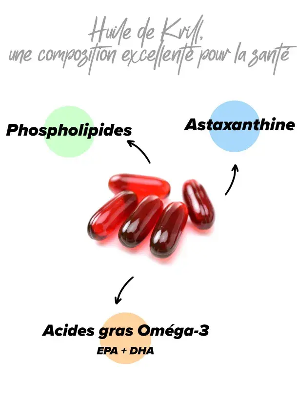Caract&eacute;ristiques de l'huile de krill de chez HSN