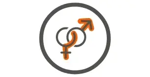 Icône femmes et hommes.