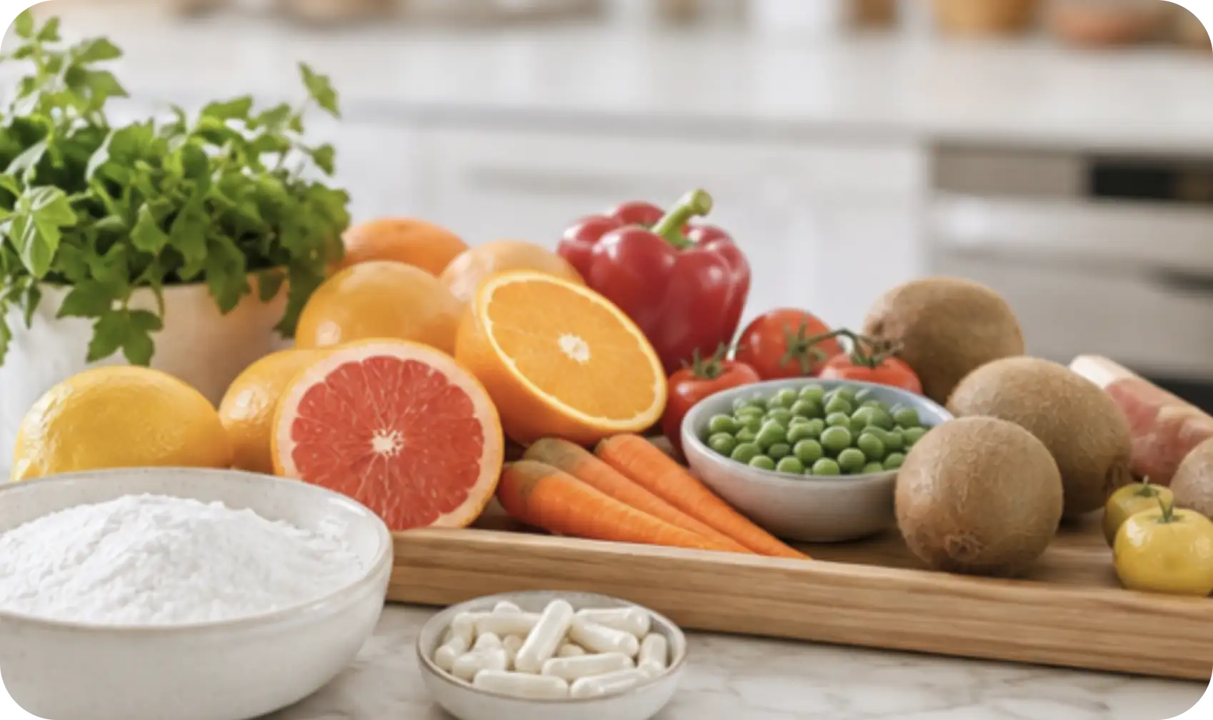 Compl&eacute;ments de vitamine C